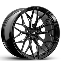 20" Staggered Variant Forged Wheels Maxim Gloss Black Monoblock Forged Rims
