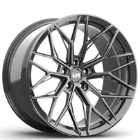 20" Staggered Variant Forged Wheels Maxim Gloss Gunmetal Monoblock Forged Rims