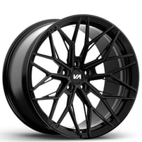 20" Staggered Variant Forged Wheels Maxim Satin Black Monoblock Forged Rims