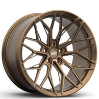 20" Staggered Variant Forged Wheels Maxim Satin Bronze Monoblock Forged Rims