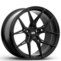 20" Staggered Variant Forged Wheels NYSA Satin Black Monoblock Forged Rims