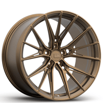 20" Staggered Variant Forged Wheels Rian Satin Bronze Monoblock Forged Rims
