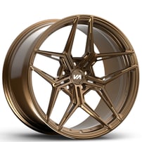 19" Staggered Variant Forged Wheels Zeno Gloss Bronze Monoblock Forged Rims