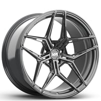 20" Staggered Variant Forged Wheels Zeno Gloss Gunmetal Monoblock Forged Rims