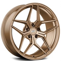 20" Staggered Variant Wheels Xenon Brushed Bronze Rims 