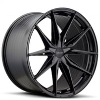 21" Staggered Varro Wheels VD36X Gloss Black Spin Forged Rims