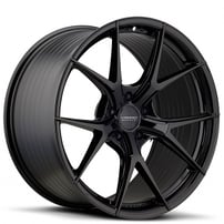 19" Staggered Varro Wheels VD38X Gloss Black Spin Forged Rims