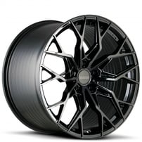 19/20" Staggered Varro Wheels VD41X Gloss Black Spin Forged Corvette Rims