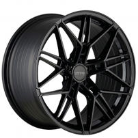 19/20" Staggered Varro Wheels VD45X Gloss Black Spin Forged Corvette Rims