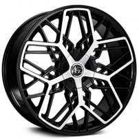 20" VCT Wheels Phoenix Black Machined Rims