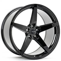 20" Staggered Velgen Wheels Classic5 V2 Gloss Black Rims