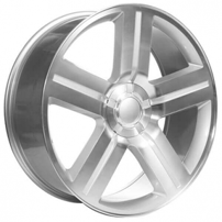 28" Chevy Silverado/Suburban Wheels 258 Texas Edition Silver OEM Replica Rims