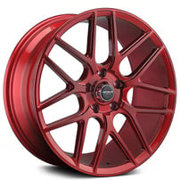 18" Versus Wheels VS10 Brushed Red Rims
