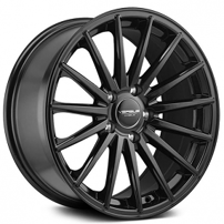 18" Staggered Versus Wheels VS74 Gloss Black Rims