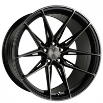 19" Vertini Wheels RFS1.8 Brushed Dual Black Flow Formed Rims