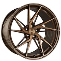 19" Vertini Wheels RFS1.9 Brushed Dual Bronze Flow Formed Rims