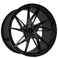 20" Staggered Vertini Wheels RFS1.9 Gloss Black Flow Formed Rims