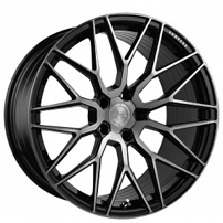 19" Staggered Vertini Wheels RFS2.0 Brushed Dual Black Flow Formed Rims