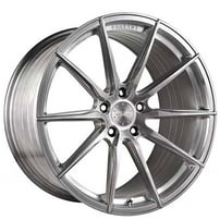 19/20" Staggered Vertini Wheels RFS1.1 Brushed Titanium Corvette Flow Formed Rims