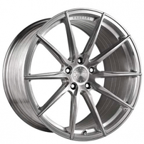 19" Staggered Vertini Wheels RFS1.1 Brushed Titanium Flow Formed Rims 