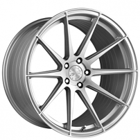 19" Staggered Vertini Wheels RFS1.3 Brushed Silver Flow Formed Rims