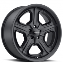 15" Vision Wheels 147 Daytona Satin Black Rims