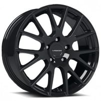 15" Vision Wheels 18 Hellion Gloss Black Rims