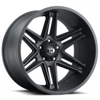 24" Vision Wheels 363 Razor Satin Black Off-Road Rims