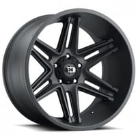 22" Vision Wheels 363 Razor Satin Black Off-Road Rims