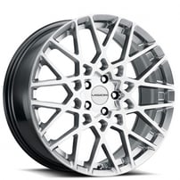 17" Vision Wheels 474 Recoil Hyper Silver Rims 