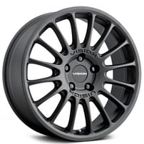 17" Vision Wheels 477 Monaco Satin Black Rims