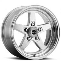 15" Staggered Vision Wheels 571 Sport Star II Polished Rims