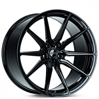 19" Staggered Vossen Wheels HF-3 Custom Gloss Black Rims