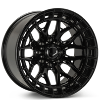 24" Vossen Wheels HFX-1 Gloss Black Off-Road 8-Lugs Rims