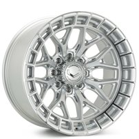 22" Vossen Wheels HFX-1 Silver Polished Off-Road 8-Lugs Rims