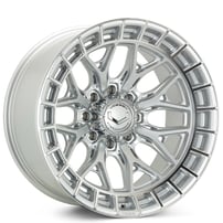 24" Vossen Wheels HFX-1 Silver Polished Off-Road 8-Lugs Rims