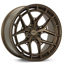 22" Staggered Vossen Wheels HFX-1 Terra Bronze 5-Lugs Rims