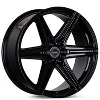 22" Vossen Wheels HF6-2 Custom Gloss Black Rims