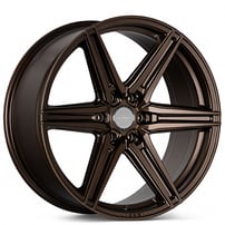 24" Vossen Wheels HF6-2 Custom Satin Bronze Rims