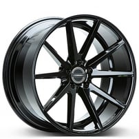 19" Staggered Vossen Wheels VFS-1 Custom Gloss Black Rims