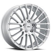 17" Voxx Wheels Capo Silver Machined Rims 