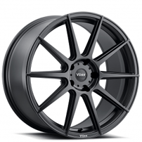 20" Voxx Wheels Lucca Matte Black Flow Forged Rims