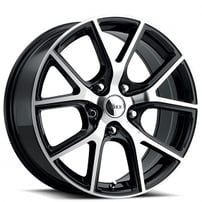 20" Staggered Voxx Wheels Lumi Gloss Black with Machined Face Flow Forged Rims