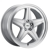 17" Voxx Wheels Nesso Silver Machined Face Rims