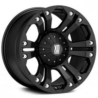 18" XD Wheels XD778 Monster Matte Black Off-Road Rims 
