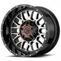 20" XD Wheels XD842 Snare Gloss Black with Grey Tinted Clear Coat Off-Road Rims 