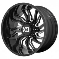 20" XD Wheels XD858 Tension Gloss Black Milled Off-Road Rims