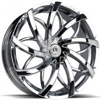 24" Luxxx Alloys Wheels Lux31 Chrome Rims