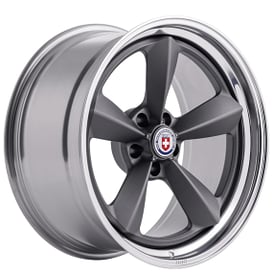 20" HRE Wheels 105 Satin Charcoal with Polished Clear Barrel Forged Rims