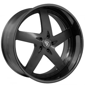 22" Snyper Forged Wheels Bullet Full Black Monoblock Forged Rims
